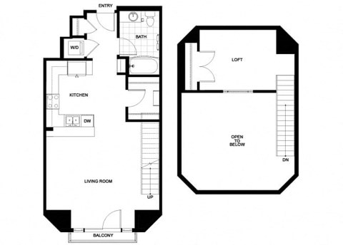 S05  Floor Plan at Candara at Hancock Park Apartments in Los Angeles CA